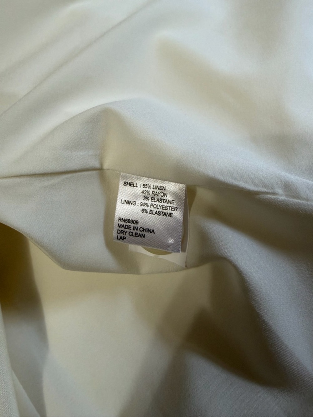 NWT Antonio Melani Rhea Ivory Linen Top Mini Skirt Set Size 2 Attached Faux 2pc - Picture 8 of 9